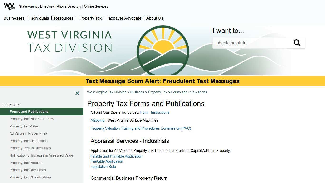 Property Tax Forms and Publications