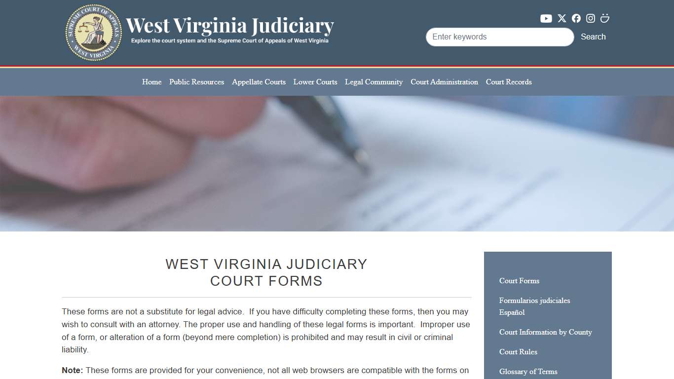 Court Forms | West Virginia Judiciary