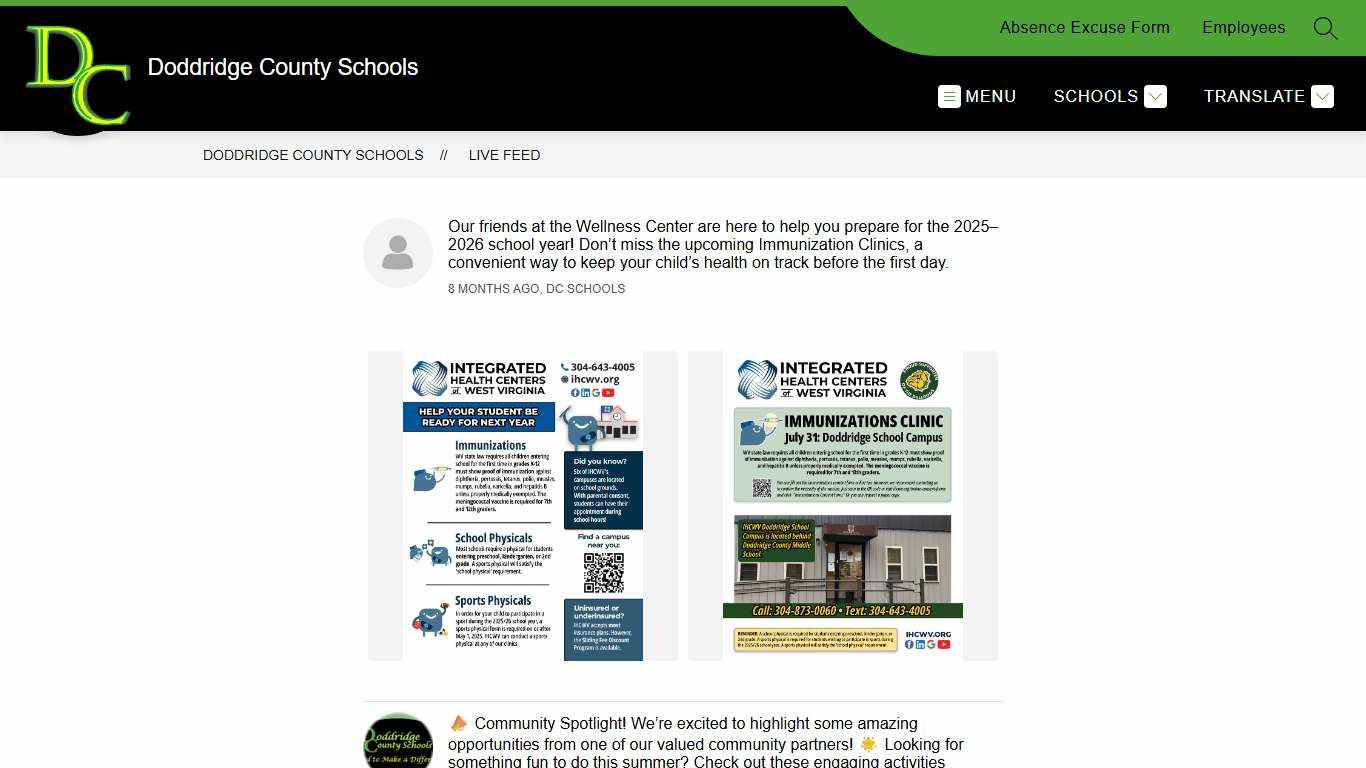 Live Feed | Doddridge County Schools