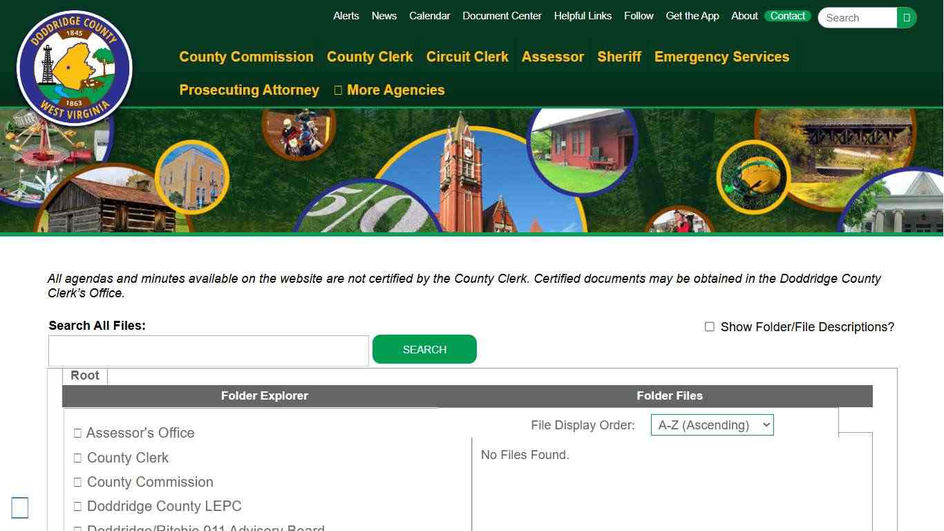 Document Center | Doddridge County WV | Doddridge County West Virginia | Doddridge County Commission | Government | Living | Tourism